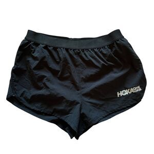 Hoka One One X Rabbit Black Lined Running Athletic Shorts Womens Medium